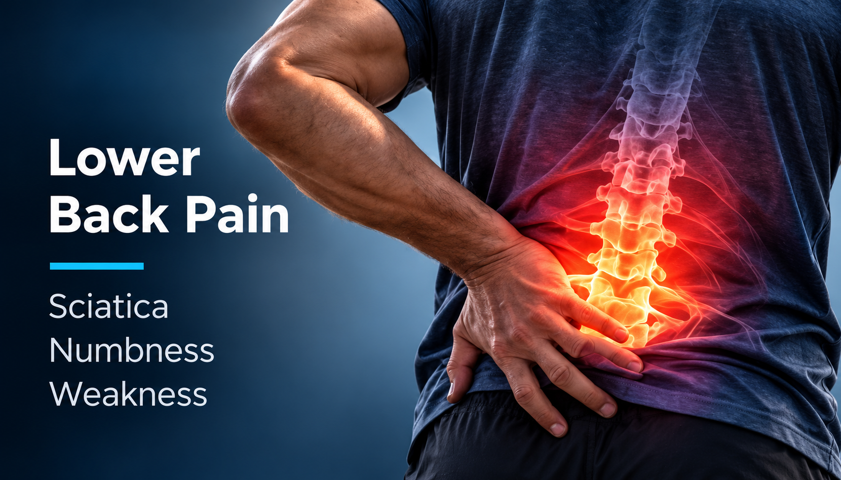 Lower-back pain, sciatica, numbness and weakness